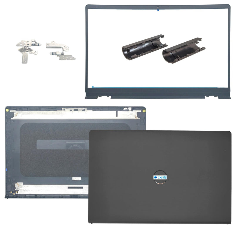 LCD Back Cover Kit for Dell Inspiron 15 3510 3511 3515 3520 3525 | Top Case Lid,Includes Front Bezel, Left and Right Hinges and Hinge Caps,P/N 0WPN8 00WPN8, 9WC73 09WC73, AP3LE000901