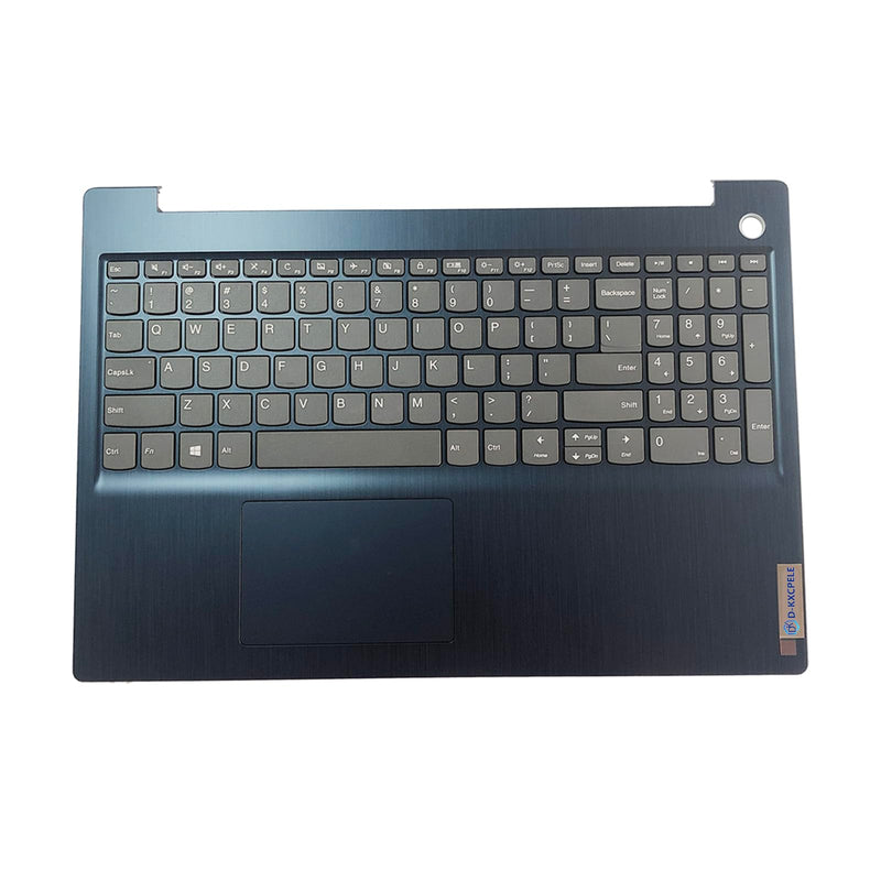 Laptop Palmrest Upper Case with Keyboard and Touchpad Assembly Replacement for Lenovo Ideapad 3 15ada05/3 15IML05 5CB0X57566 5CB1D01998 Blue