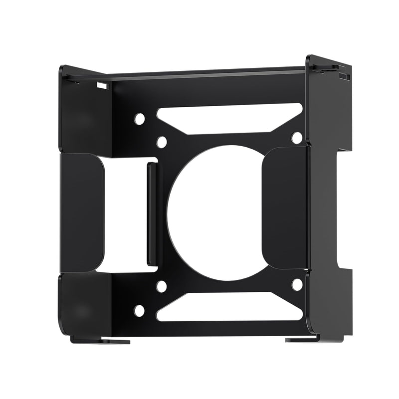 Fasgear Mac mini M4 Mount 2024, Black | Pure Aluminum, Under Desk Mount, VESA Monitors Mounting Bracket with Anti-theft, Metal Wall Mount for Mac Mini M4 Pro black aluminum