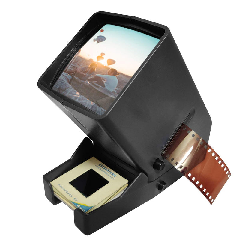 35mm Desk Top Portable Negative and Slide Viewer，LED Lighted and 3X Magnification