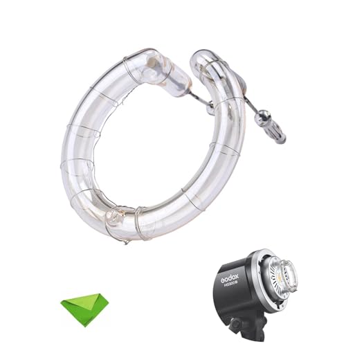 Godox MS200V MS300V Flashtube, Replacement Flash Bare Tube for Studio Flash MS200 MS200V MS300 MS300V, Photography Light Repair Parts Monolight Replacemnt Strobe Flash Bulb