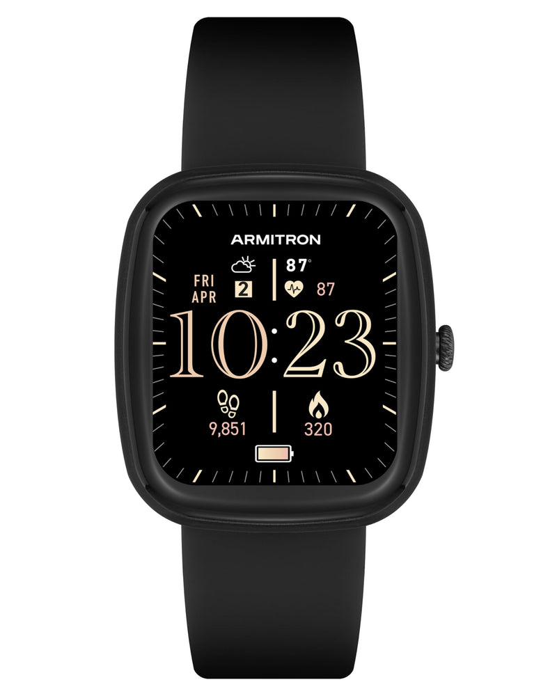 Armitron Connect Lunar Smartwatch, Health and Fitness Tracker, Sport Modes, Water Resistant and More Black