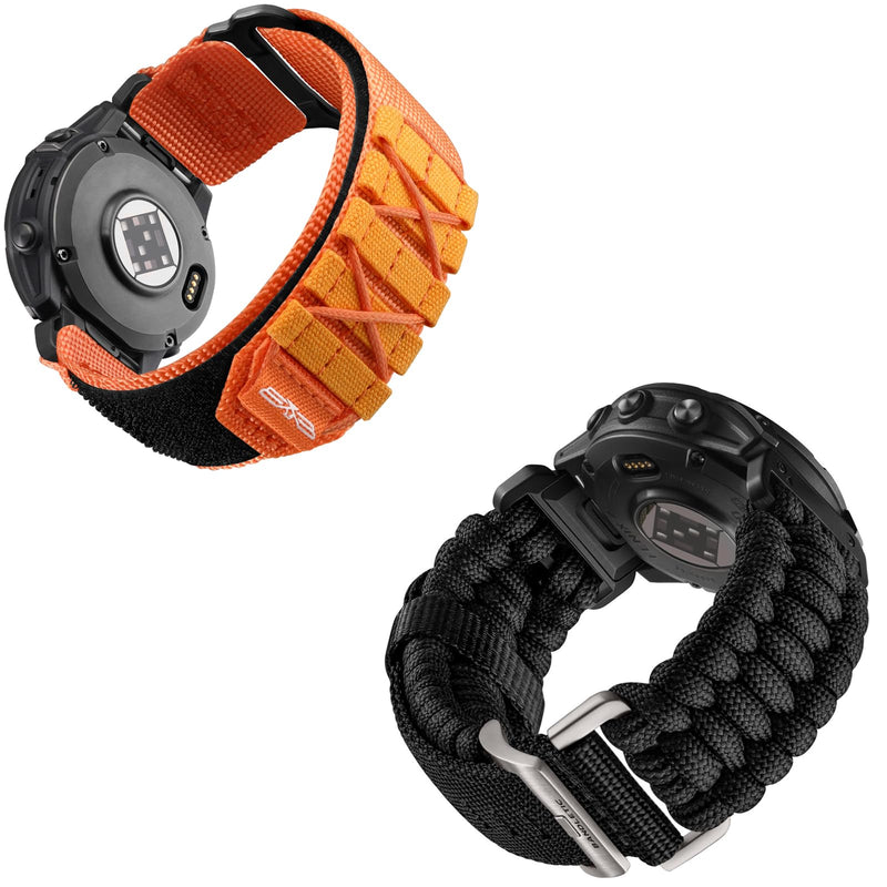 Bandletic Nylon Bands Compatible with Garmin Watch 22mm