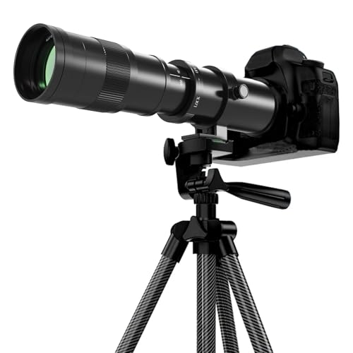BENOISON Telephoto Lens F Lens for Nikon, 420-800mm for Nikon DSLR, Manual Focus MF Zoom Lens for Nikon D3500 D850 D7500 D5600 D3400 D500 D7200 D5500 D750 D810 D3300 D5300 D610 D7100 D5200 etc For Nikon F (D-series)