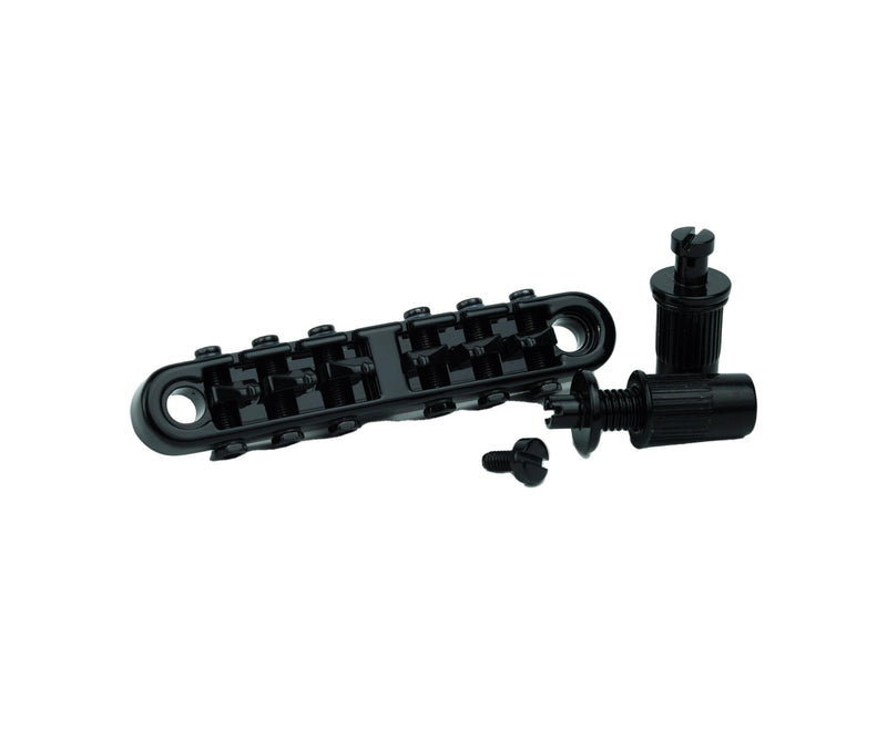 [AUSTRALIA] - Guyker Guitar Tune O Matic Bridge with Studs for 6 String Electric Guitar (GM001, Black) 