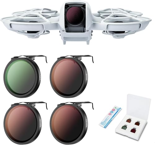 JJC Neo Drone CPL ND Filter Set, CPL ND8 ND16 ND32 Polarizing Neutral Density Filters Kit for DJI Neo Drone Fly More Combo, Multi Coated HD Optical Glass Filter with Lightweight Aluminum Frame CPL+ND8+ND16+ND32