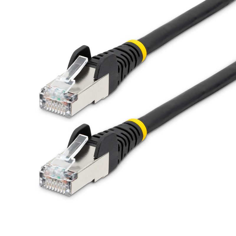 StarTech 50ft Cat6a Snagless Ethernet Cable, S/FTP, 100W PoE++, LSZH, Black | 500MHz bandwidth, 27AWG copper, LSZH, Gold-plated RJ45, Patch Cable, Ethernet Cord, Pure Bare, 10Gbps speeds, S/FTP shielding 50 ft
