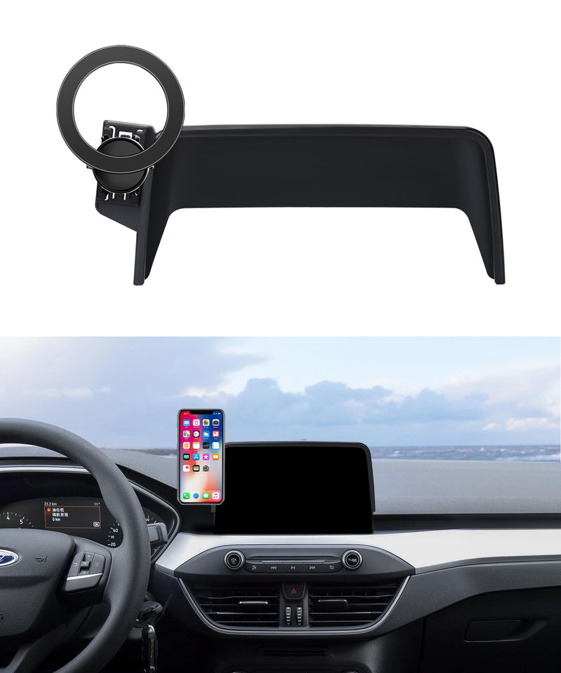 Car Phone Holder for Ford Escape 2020-2026,Escape Hybrid,8" Screen | Magsafe Accessories Magnetic Cell Phone Mount Clip Compatible with iPhone, 3D fit Stable Dashboard Navigation Bracket Stand