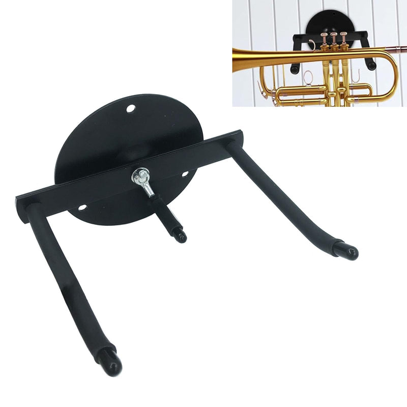 Trumpet Hanger Wall Mount Stand Metal Trumpet Instrument Wall Mounted Rack Holder for Piccolo Pocket Trumpet Standard Trumpet Display Accessories Round Mount
