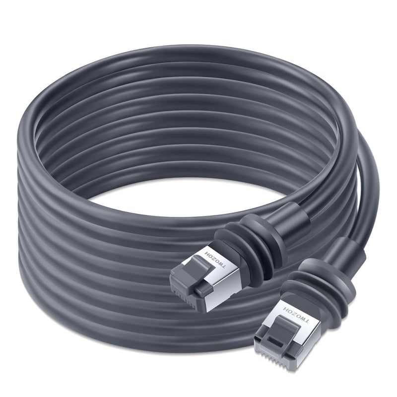 Twozoh Starlink Gen 3 Cable 100FT, Starlink Standard Gen 3 Satellite V3 Ethernet Cord for Waterproof Starlink Extension Replacement Cable Gray