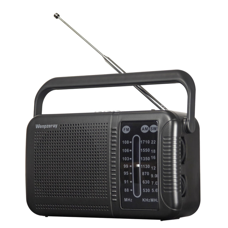 Portable AM FM Shortwave Transistor Radio, Retro Bluetooth Speaker Excellent Reception, Support TF Card/USB Play, Large Dial Battery or USB Powered Easy to Use Indoor, Outdoor, Travel & Storms