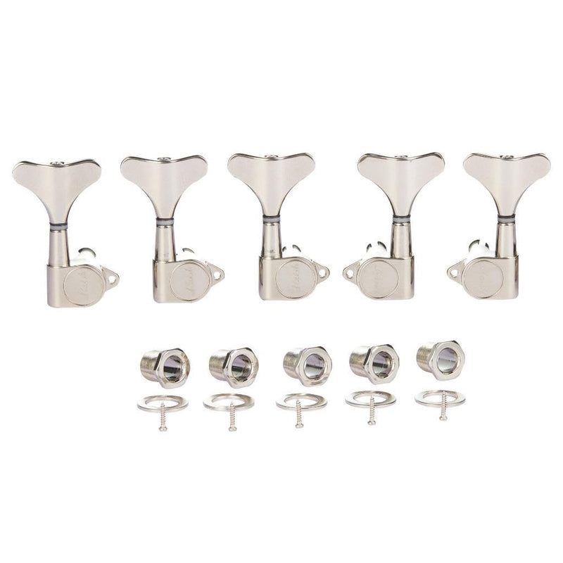 [AUSTRALIA] - 5 String 18:1 Sealed Bass Tuners Bass Guitar Tuning Keys Pegs Bass Tuning Machines Compatible with Ibanez/Yamaha Style Acoustic/Electric Bass Nickel 3R/2L 5 String 3R/2L 