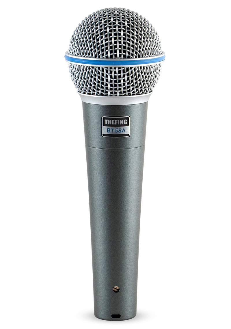 BT 58A Wired Dynamic Supercardioid Vocal Microphone,Includes 16ft XLR Audio Cable and Stand Adapter,for Stage Singing,Studio,Mixer,Speakerand Karaoke,Handheld Mic