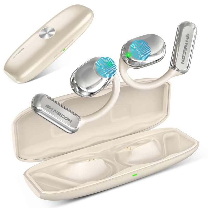 Wireless Earbuds, Language Translation Earbuds, 3-in-1 AI Real Time Translator Earbuds,Compatible with iOS & Android, Ideal for Travel, Work & Study-Silver
