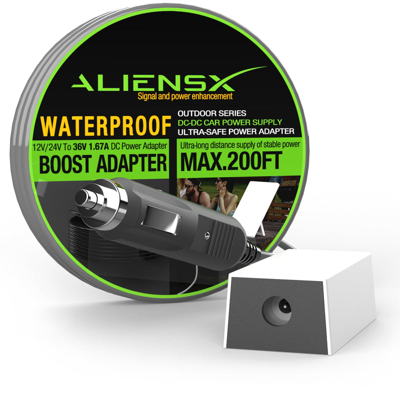 [AUSTRALIA] - Starlink Mini Car Charger - ALIENSX 36V Power Adapter, 12V/24V Step-Up Converter, 200FT Range, Waterproof for RV/Truck/Boat etc. (DC Power Cable Sold Separately) 