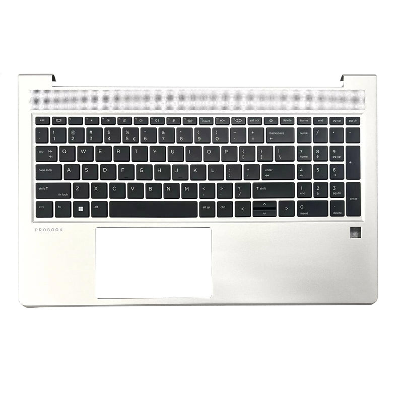 New Replacement for HP Probook 450 G10 455 G10 Laptop Upper Case Palmrest Backlit Keyboard Assembly Part N43874-001 N43875-001 4BX8TTATP80 Silver (Probook 450 455 G10 Backlit Keyboard) Probook 450 455 G10 Backlit Keyboard