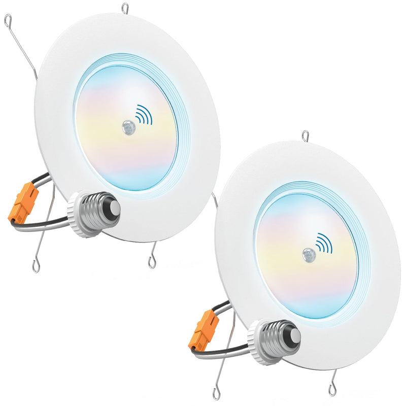 [AUSTRALIA] - Sunco 6 Inch LED Can Lights Retrofit Recessed Lighting, Motion Sensor Ceiling Light, 850 LM, Selectable CCT 2700K/3000K/4000K/5000K/6000K, 10W, ETL 2 Pack 5 CCT in One (2700K, 3000K, 4000K, 5000K, 6000K) 2-Pack 