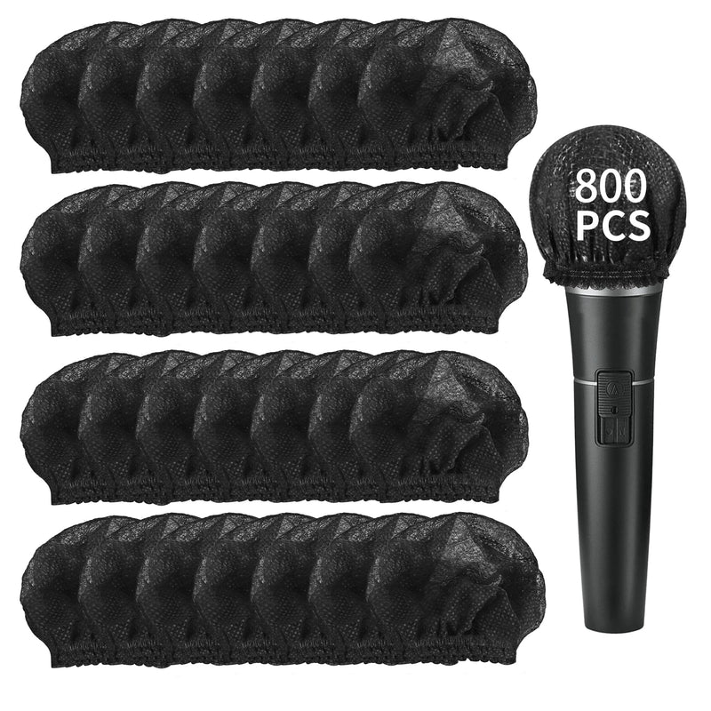 800 Pcs Microphone Cover Disposable, Disposable Microphone Covers Non Woven, Microphone Cover Windscreen Protective Cap for Microphone