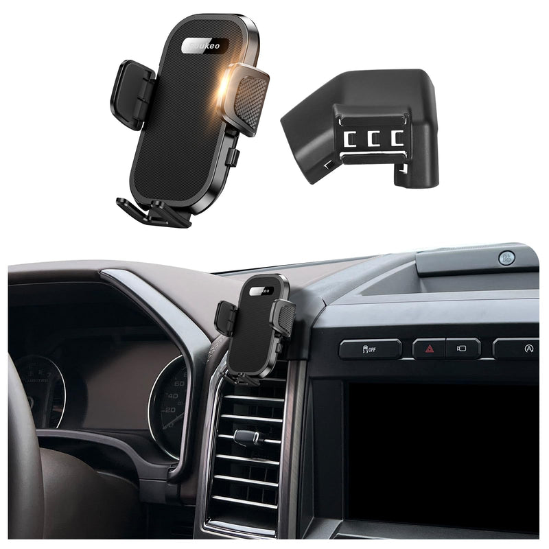 Upgraded Car Phone Holder Fits for Ford F-150 F150 2015-2020 Auto Accessories(Fits for Air Outlet with Reflective Decoration),Cradles Adjustable Cell Phone Mount for 4-7 in Phones F-150 2015-2020(Air vents with reflective trim)