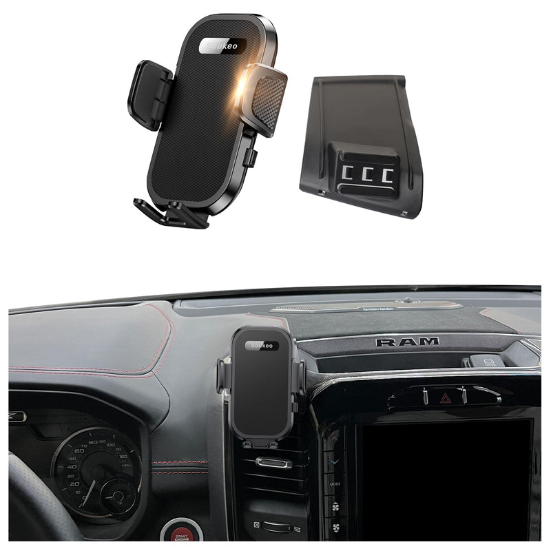 Upgraded Car Phone Holder Fits for Dodge RAM 1500 2500 3500 (12 inch Screen) 2019-2024 Auto Accessories,Cradles Adjustable Cell Phone Mount for 4-7 in Phones Ram 1500 2500 3500 2019-2024(12 in screen)