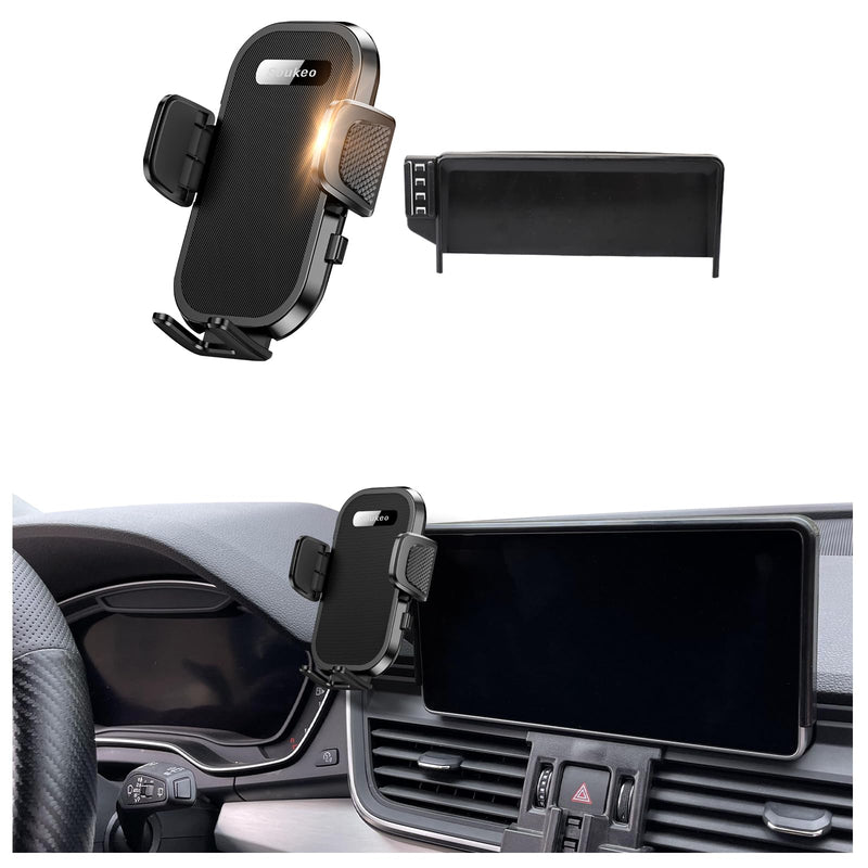 Upgraded Car Phone Holder with Glasses Case Fits for Audi A4 2017-2019/Q5 2018-2020 Auto Accessories(Only fit for 8.3-Inch Screen),Cradles Adjustable Cell Phone Mount for 4-7 in Phones A4 2017-2019/Q5 2018-2020(8.3 in Screen)