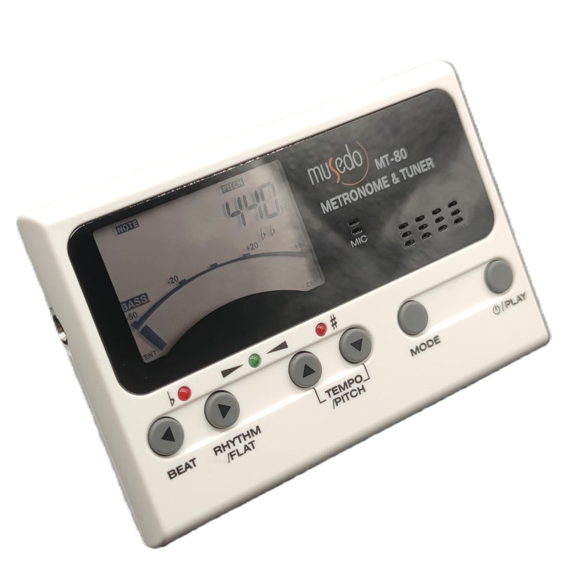 3-in-1 Digital Metronome, Tuner & Tone Generator for Guitar, Bass, Violin & Ukulele. 0.1Hz Precision, 5 Modes, Rechargeable, 30-280 BPM Beat Range. Professional Musician's Tool.