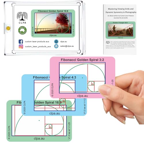 Fibonacci Golden Spiral Directors Viewfinder Card Fibonacci Spiral