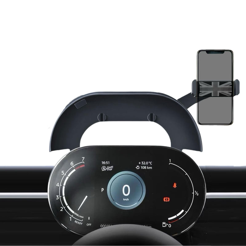Persevere Car Phone Holder for Mini Cooper F54 F55 F56 F57 with Control Display Dashboard, 360° Rotatable Phone Mount for All 4-6.9 Inches Smartphones, Right (Not Supported All Countryman F60/R61) F54 F55 F56 F57 (Manual, Right)