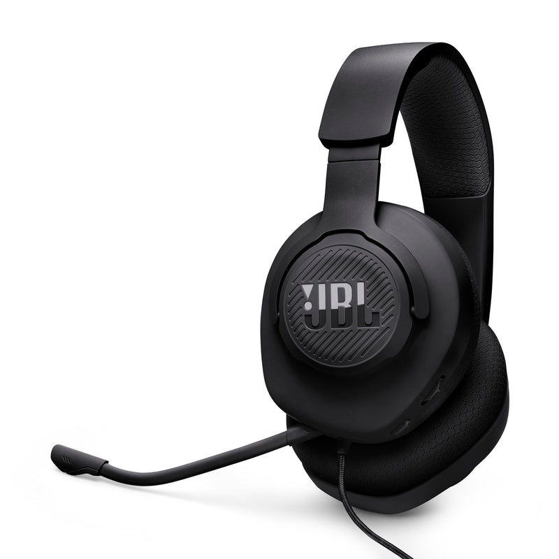 JBL Quantum 100M2 Wired Gaming Headset, Detachable Mic - Black | Memory Foam Ear Cushions And 3.5 Mm Jack Work With PC, PlayStation, Xbox, Nintendo Switch For Immersive PC Gaming Sessions