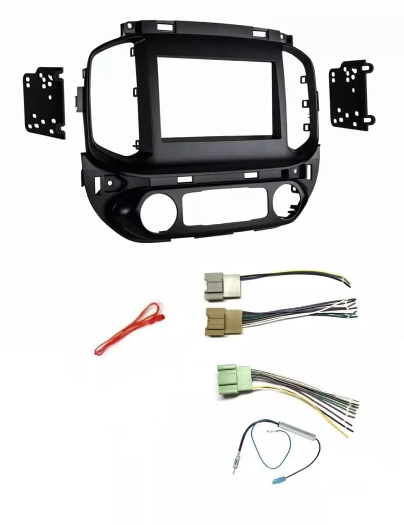 Double Din Car Stereo Kit, Wire Plug, and AM/FM Radio Antenna Adapter -No Factory External Amp Vehicles: Made for Chevrolet: 2015-2018 Colorado, Made for GMC: 2015-2018 Canyon