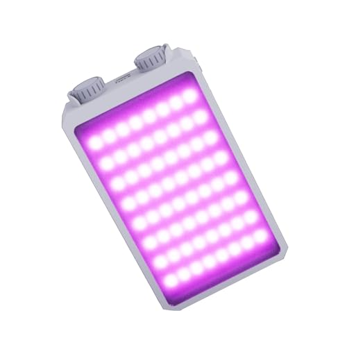 U40 LED Video Light, 40W Portable LED Camera Light, CRI 98+ 2500K~9000K 8000 Lumens Pocket-Sized Selfie Fill Light, Temperature Control Built-in Rechargeable Battery PD Charging 40.0 Watts
