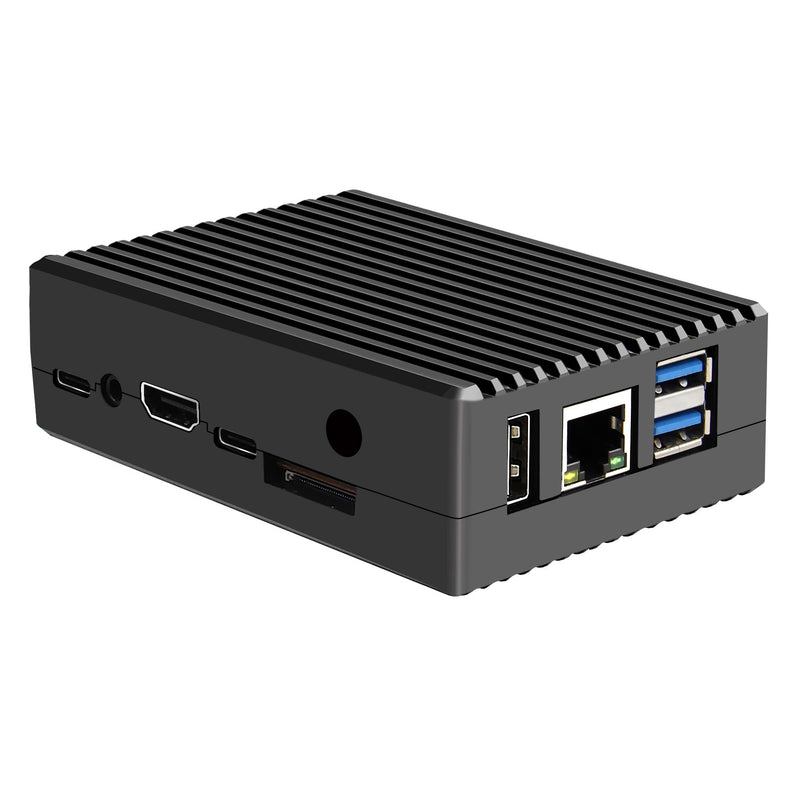 Aluminum Passive Cooling Metal Case for Orange Pi 5 / 5B (N507) | Enclosure with Thermal Pads Supports External Antenna Installation
