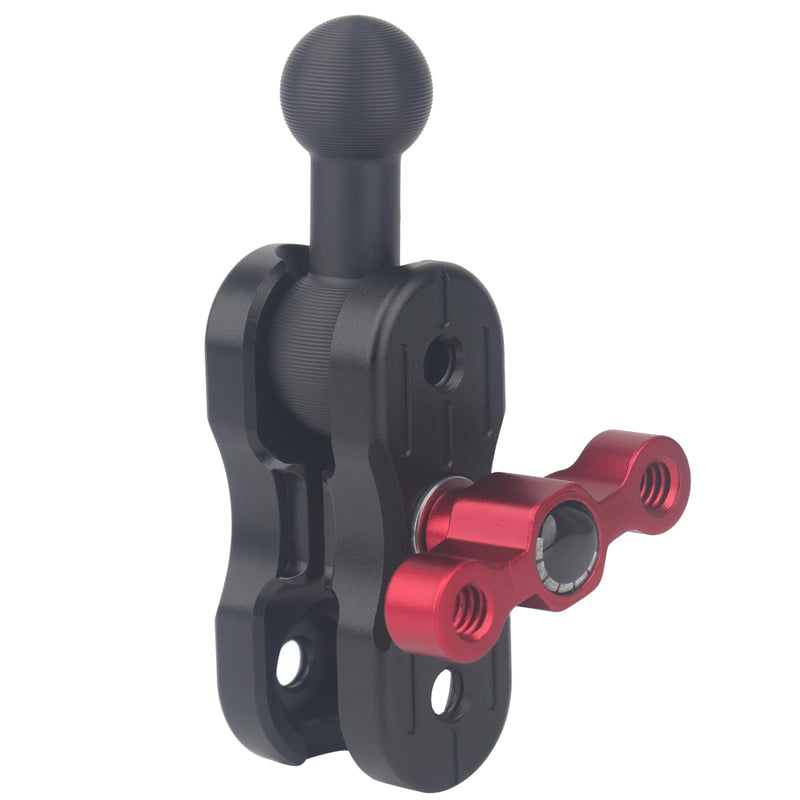 Aluminum 20mm Double Socket Arm 2.36" with 17mm Ball Compatible with Bulletpiont Mounting Solutions, 20mm Socket (Female) to 17mm Ball (Male) Adapter Arm with 17mm Ball Connector