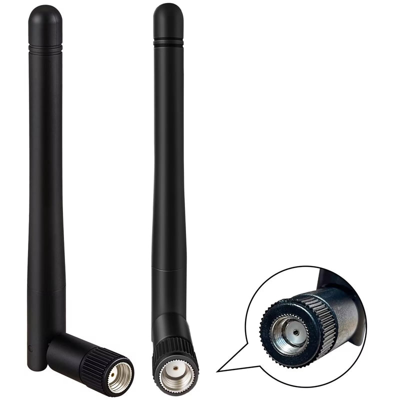 WiFi Antenna Dual Band 2.4GHz 5.8GHz MIMO 3dBi RP-SMA Connector Set of 2 Antenna for WLAN Router Wireless Network Card Security IP Camera Video Surveillance Monitor Bluetooth Antenna