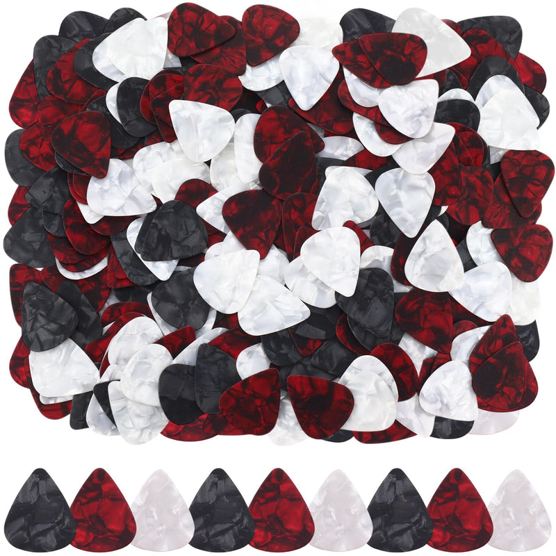 Yeshone 600 Pcs Guitar Picks Bulk Celluloid Picks Plectrums for Electric Acoustic Guitar Thin Medium Heavy Plectrums(3 Colors,0.46, 0.71, 0.96 mm) 0.46, 0.71, 0.96 mm 3 Colors
