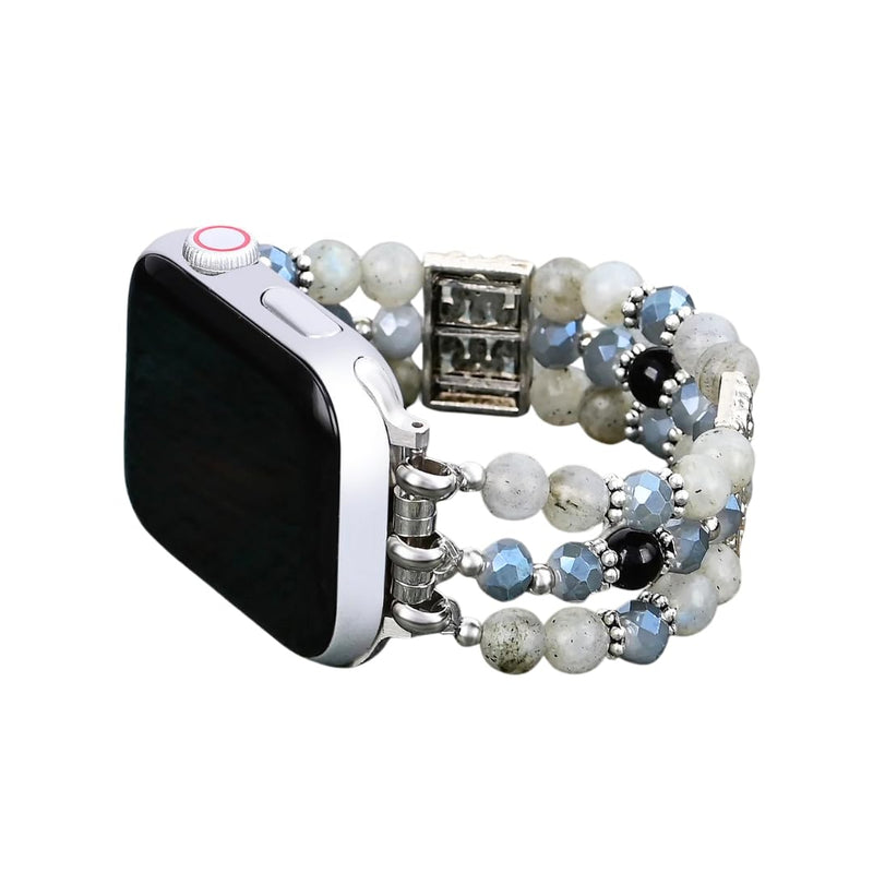 Cape Diablo Compatible with Apple Watch Bands for Women 40mm 38mm 41mm 42mm iWatch Series 10 9 8 7 6 5 4 3 2 1 SE Large - Fits 6.5-7.0 inch wrists Labradorite Indigo