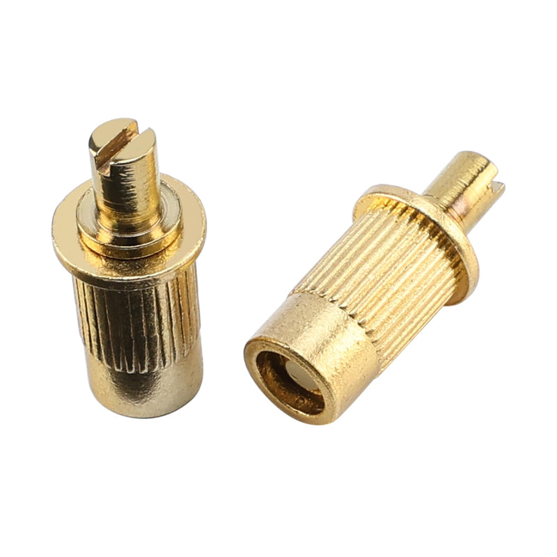 [AUSTRALIA] - Electric Guitar Bridge Studs Anchors M8 Metric Thread Mounting Studs and Inserts Bushings Compatible with Les Paul Lp Ep Style Electric Guitar Bridges Parts Replacement Gold 