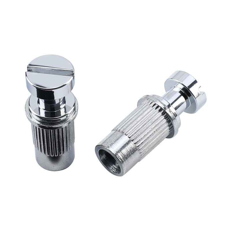 [AUSTRALIA] - Electric Guitar Bridge Tailpiece Studs Anchors M8 Metric Thread Mounting Studs and Inserts Bushings Compatible with Les Paul Lp Ep Style Electric Guitar Bridges Parts Replacement Chrome 