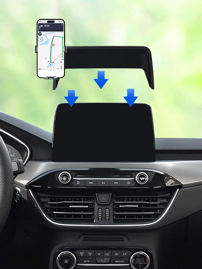 Martoffes™ Screen Phone Holder Made for Ford Escape and Kuga 2020 to 2023 / Ford EcoSport 2018 to 2026 (8.0-INCH Touchscreen Display) Dashboard Screen Cell Phone Dash Mount Accessories