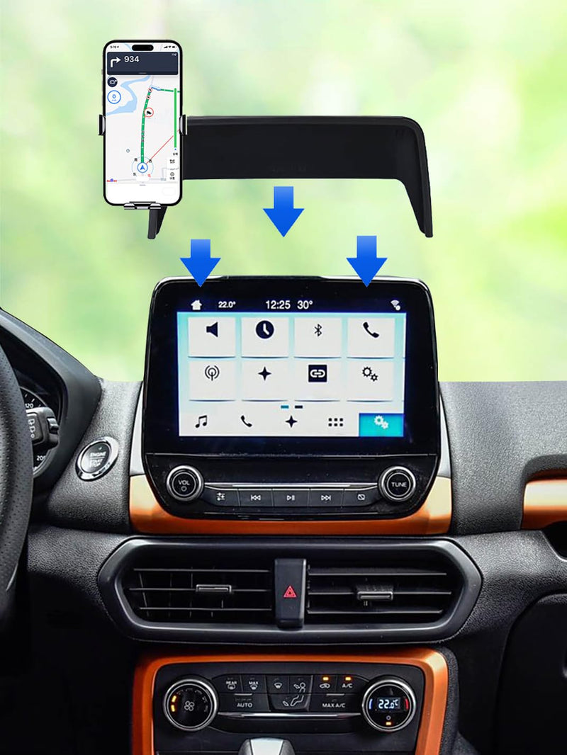 Martoffes™ Screen Phone Holder Made for Ford EcoSport 2018 to 2026 (8.0-INCH Touchscreen Display) Dashboard Screen Cell Phone Dash Mount Accessories
