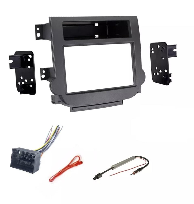 Double Din Car Stereo Install Kit, Wire Connector Plug, and AM/FM Radio Antenna Adapter -Made for Chevrolet: 2013 2014 2015 Malibu -No Bose, Vehicles w/Manual Climate Controls Only