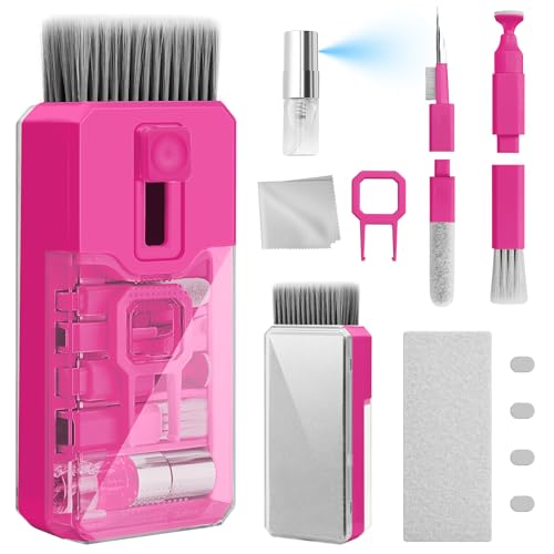 Keyboard Cleaner & Laptop Cleaning Kit, All-in-1 for Computer PC, HotPink