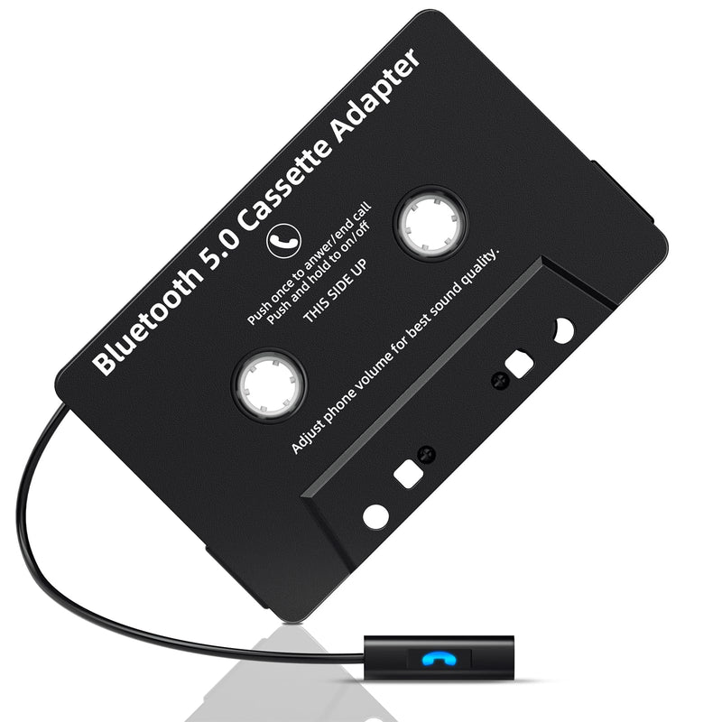 [AUSTRALIA] - Mersoco Car Bluetooth Cassette Reciver, Tape Player BT 5.0 Cassette Aux Adapter with Hands-Free Black 