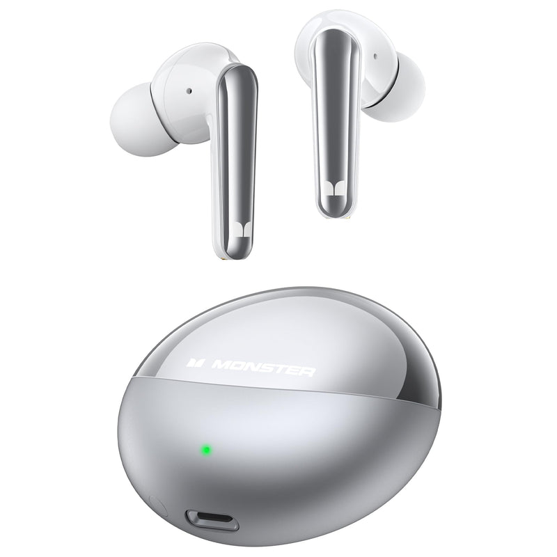 Monster N-Lite 203 AirLinks Wireless Earbuds, Bluetooth 5.3 Headphones HiFi Stereo, Wireless Earphones with 30H Playback, Type-C Charging, HD Clear Call, Touch Control, IPX6 Waterproof in-Ear Earbuds