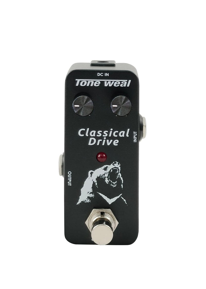 Part of the MINI pedal series Classical Drive MINI Pedal - Vintage Overdrive, True Bypass, Analog Circuitry, Drive & Level Controls, Compact Design. Designed/Made in Taiwan
