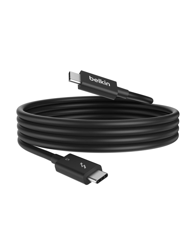 Belkin Thunderbolt 5 Cable 1M | 80Gbps data transfer, high-speed cable, USB4, laptop, MacBook, docking station