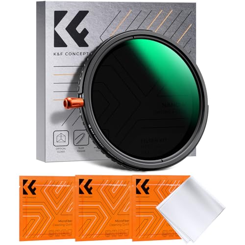 K&F CONCEPT 37mm Black Diffusion 1/4 & Variable ND2-32 & Polarizing-in 1