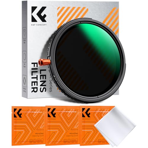 K&F CONCEPT 72mm Black Diffusion 1/4 & Variable ND2-32 & Polarizing-in 1