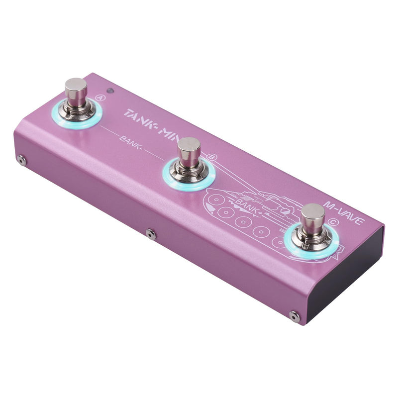 Multi Effects Guitar Pedal 21 Built-in Presets Comprehensive Effect Modules BT Accompaniment True Bypass Noise Reduction/Boost/Compression Effect Portable Electric Guitar Effect Pedal