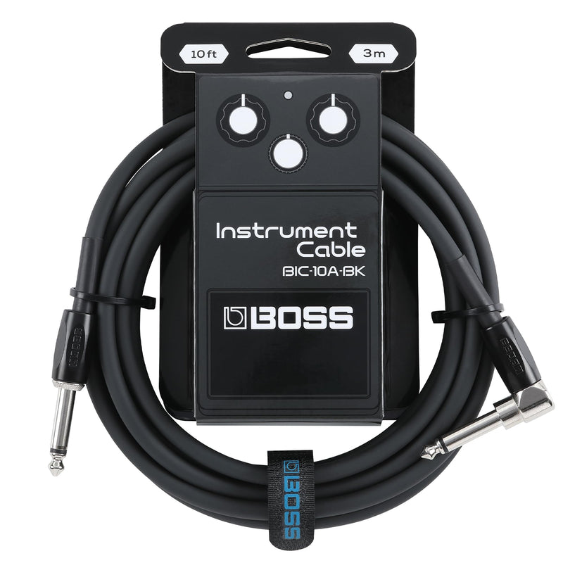 [AUSTRALIA] - BOSS Colorful Quality Lightweight Instrument Cable (BIC-10A-BK) BLACK 